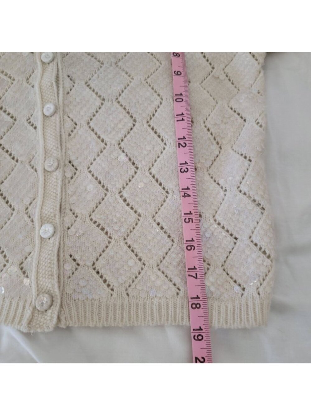 Free People Mermaid Cardigan Vintage Wool Boho Chic 90s Layering Womens S - Picture 5 of 7